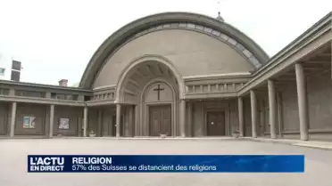 57% des Suisses se distancient des religions