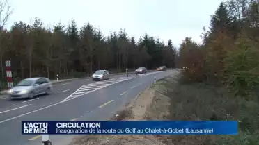 Inauguration de la route du Golf à Chalet-à-Gobet