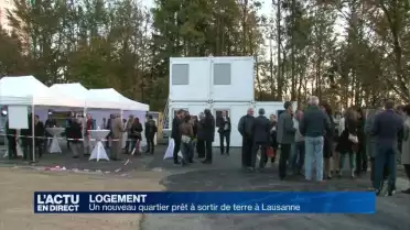 Un nouveau quartier en construction à Lausanne