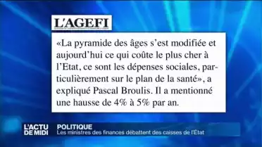 Les ministres des finances débattent des caisses de l&#039;Etat