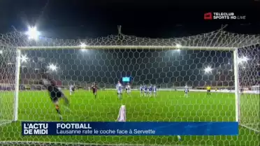 Lausanne rate le coche face à Servette