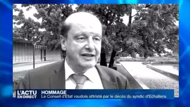 Le Conseil d&#039;Etat rend hommage au syndic d&#039;Echallens