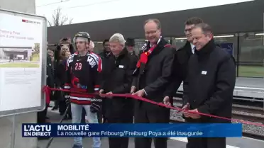La nouvelle gare Fribourg/Freiburg Poya a été inaugurée