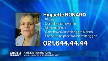 Disparition dans le Canton de Vaud