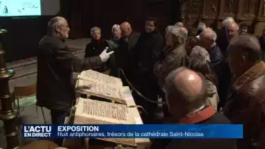 Huit antiphonaires, trésors de la cathédrale Saint-Nicolas