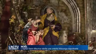 Une crèche fribourgo-napolitaine en Basse-Ville de Fribourg