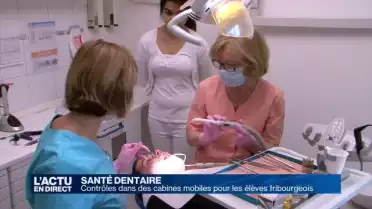 Contrôles mobiles pour les dents des élèves fribourgeois