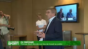 Thomas Bach dévoile son lieu de travail au public