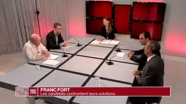 Quatre candidats aux élections débattent du franc fort