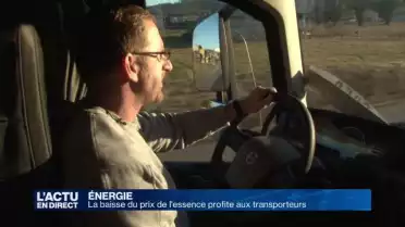 La baisse du prix de l&#039;essence profite aux transporteurs