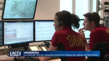 La centrale 144 de Lausanne s&#039;occupe de Neuchâtel