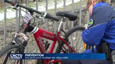 Une puce pour localiser les vélos volés