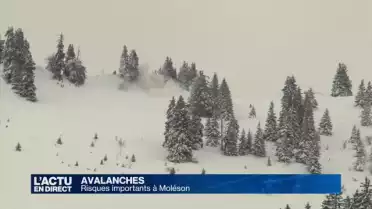 Les risques d&#039;avalanches également importants au Moléson