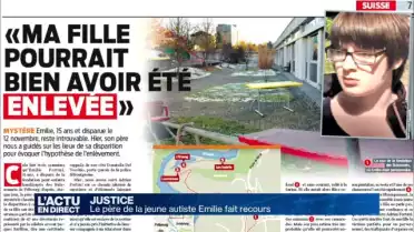 Le père de la jeune autiste Emilie fait recours