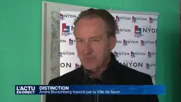 André Borschberg honoré par la Ville de Nyon