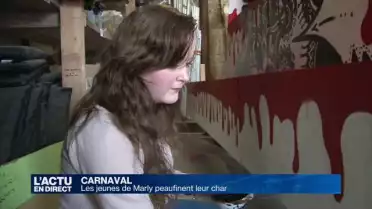 Le char de carnaval de la jeunesse de Marly est presque prêt