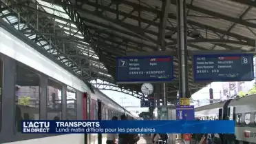Lundi matin difficile pour les pendulaires