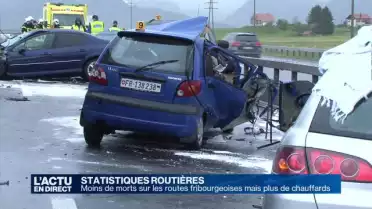 Moins de morts et de blessés sur les routes fribourgeoises