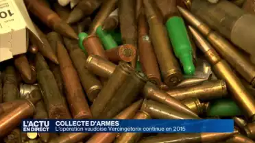 L&#039;opération vaudoise de collecte d&#039;armes continue en 2015
