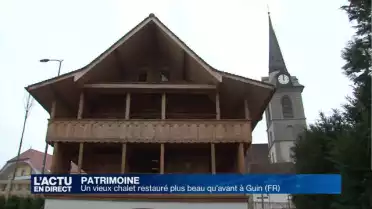 Un vieux chalet plus beau qu&#039;avant au centre de Guin
