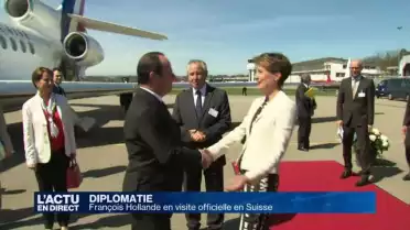 François Hollande en visite officielle en Suisse