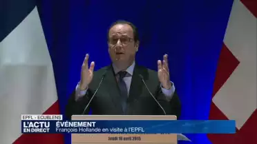 Revivez la visite de François Hollande sur les quais d&#039;Ouchy