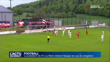 Match nul sous une pluie battante entre Le Mont et Bienne