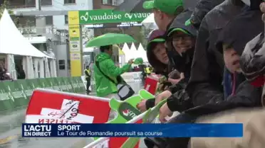 Arrivée de la 4ème étape du Tour de Romandie à Fribourg