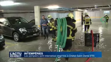 Les pompiers sont intervenus vingt fois à Châtel-Saint-Denis