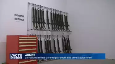Le National refuse un enregistrement des armes à posteriori