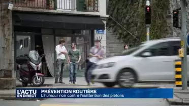 L&#039;humour noir contre l&#039;inattention des piétons