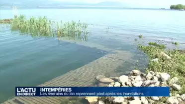 Les riverains du lac reprennent pied après les inondations