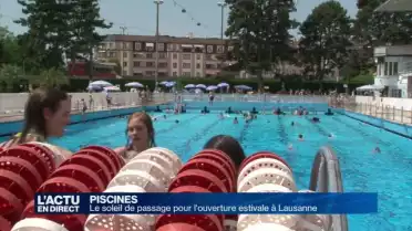 Le soleil de passage pour l&#039;ouverture estivale des piscines