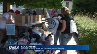 Soutien à Rolle pour les victimes de l&#039;incendie