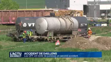 Les CFF ont frôlé un second accident à Daillens