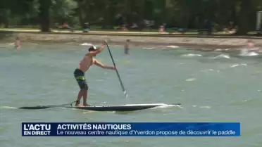 Initiation au paddle au club nautique d&#039;Yverdon