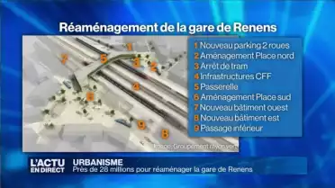 Le réaménagement de la gare de Renens avance