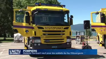 Matériel flambant neuf pour les pompiers fribourgeois