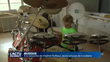 A la rencontre de Vladimir, jeune virtuose de la batterie