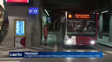 Pas de train entre Fribourg et Courtepin cet été