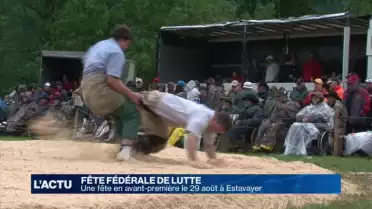 Fête fédérale de lutte: un avant-goût cet été à Estavayer