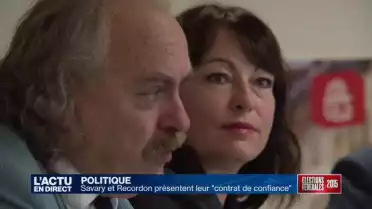 Le duo Savary-Recordon présente son &quot;contrat de confiance&quot;