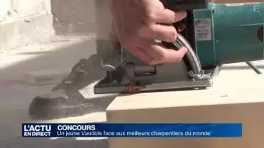Un jeune Vaudois face aux meilleurs charpentiers du monde