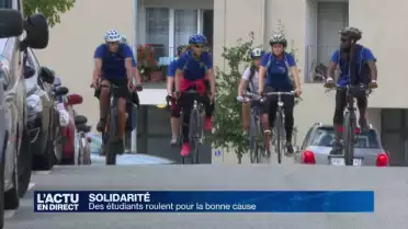 Des étudiants à vélo pour financer un projet humanitaire