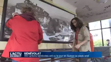 450 actions bénévoles ont vu le jour en Suisse ce week-end