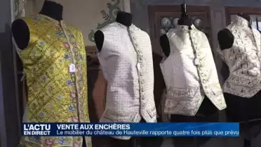 Immense succès pour les enchères au château d&#039;Hauteville