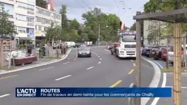 Fin des travaux mitigée pour les commerçants de Chailly