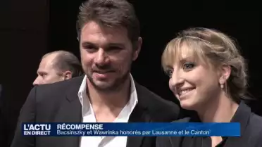 Wawrinka et Bacsinszky remerciés par les autorités
