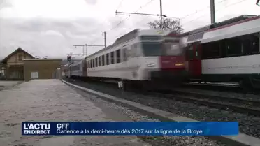 Cadence à la demi-heure dès 2017 sur la ligne de la Broye