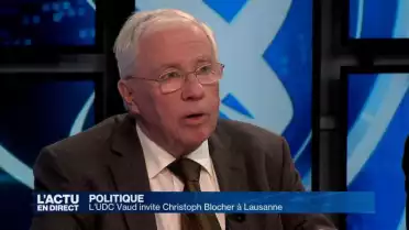 Christophe Blocher et Roger Köppel à Lausanne